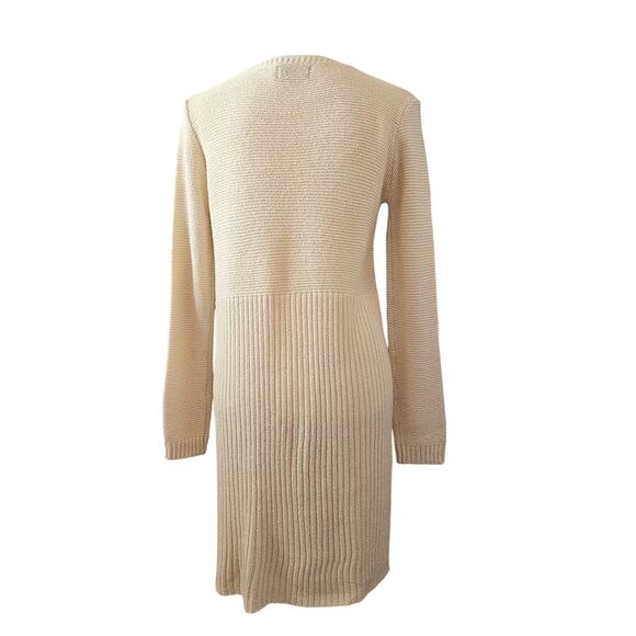 ASTR The Label Beige Ribbed Sweater Dress Size Medium - Picture 5 of 6